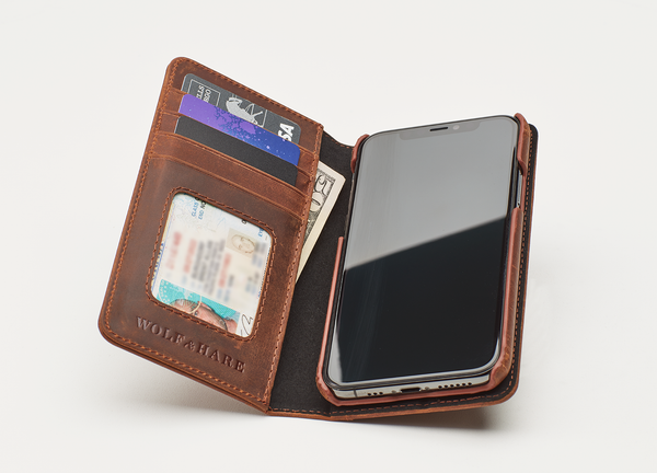 Protect Your iPhone 11 With This Amazing Men's Leather Phone Folio Wallet