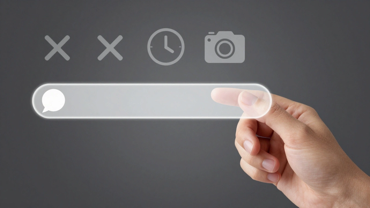 A hand swiping left to dismiss an AI suggestion, with fading icons representing past user feedback.