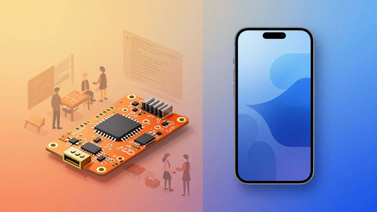 Modern devices showing continuing influence of open and closed design