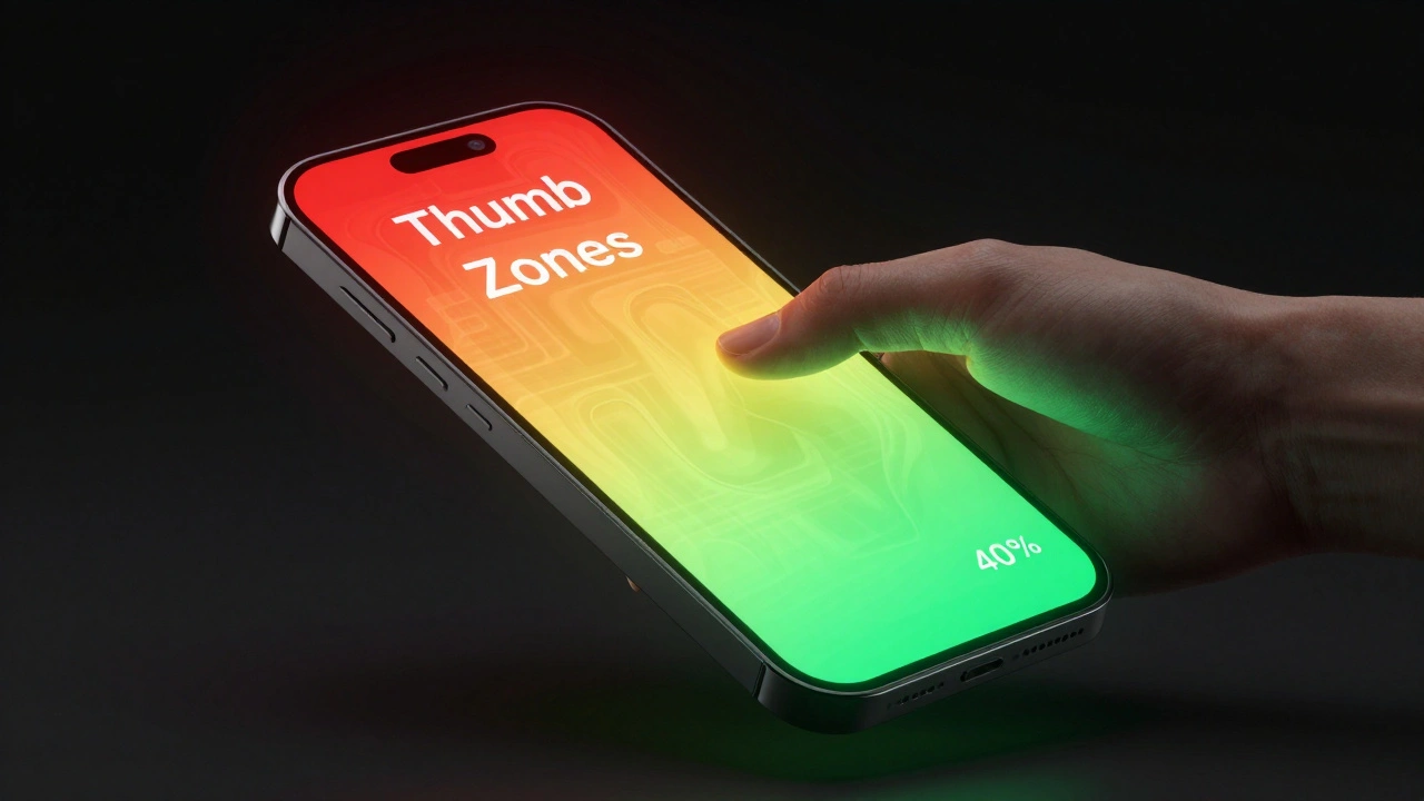 iPhone One-Handed Design Guide: Thumb Zones and Reachability