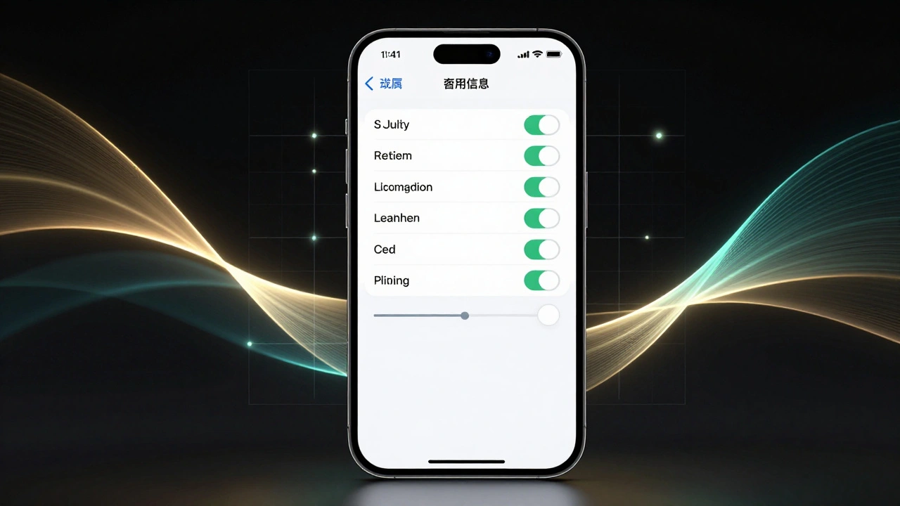 Smartphone displaying UI controls with overlaying design grid lines.