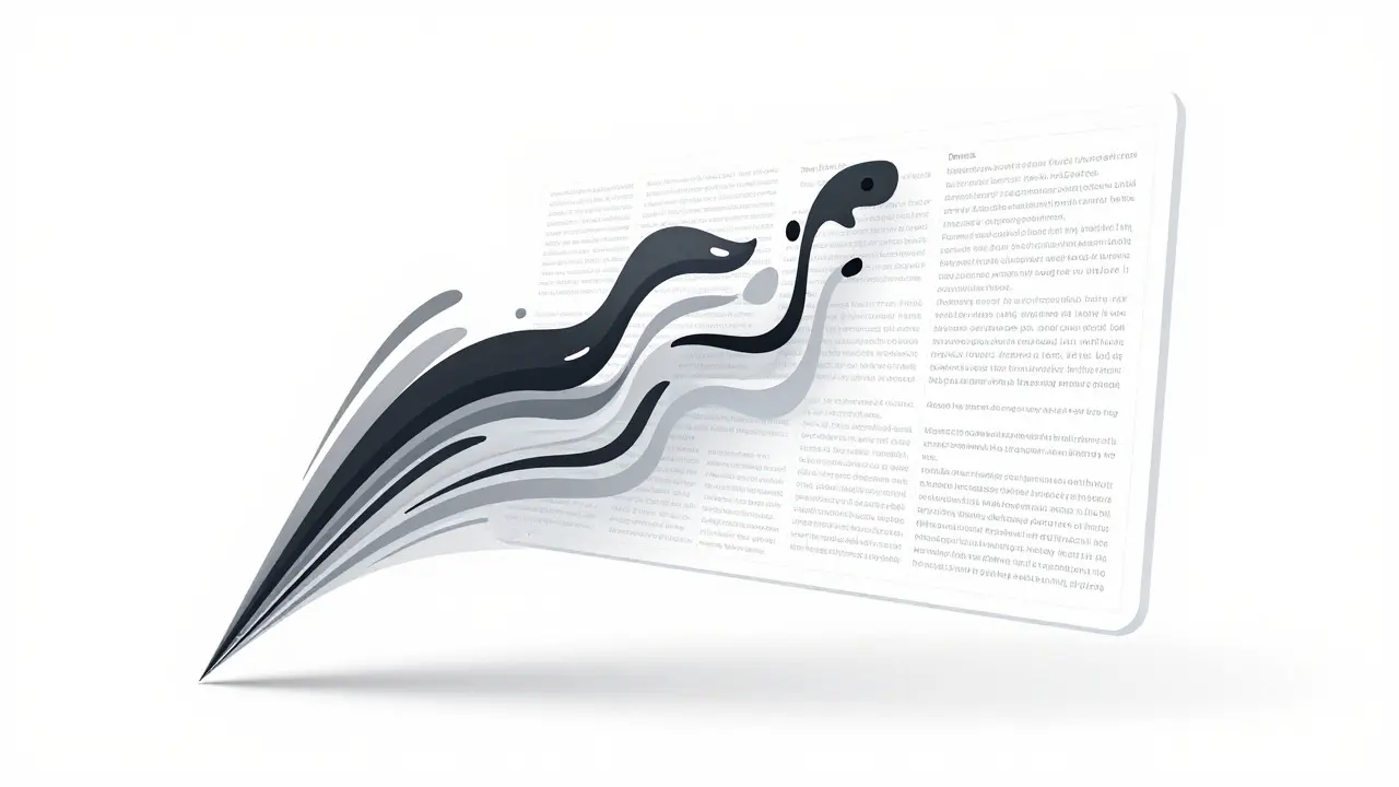 Abstract concept of a text box expanding vertically to show dynamic typing space