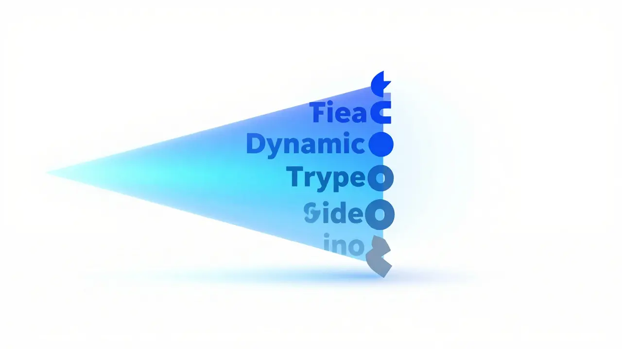 Abstract illustration showing how different text sizes scale proportionally