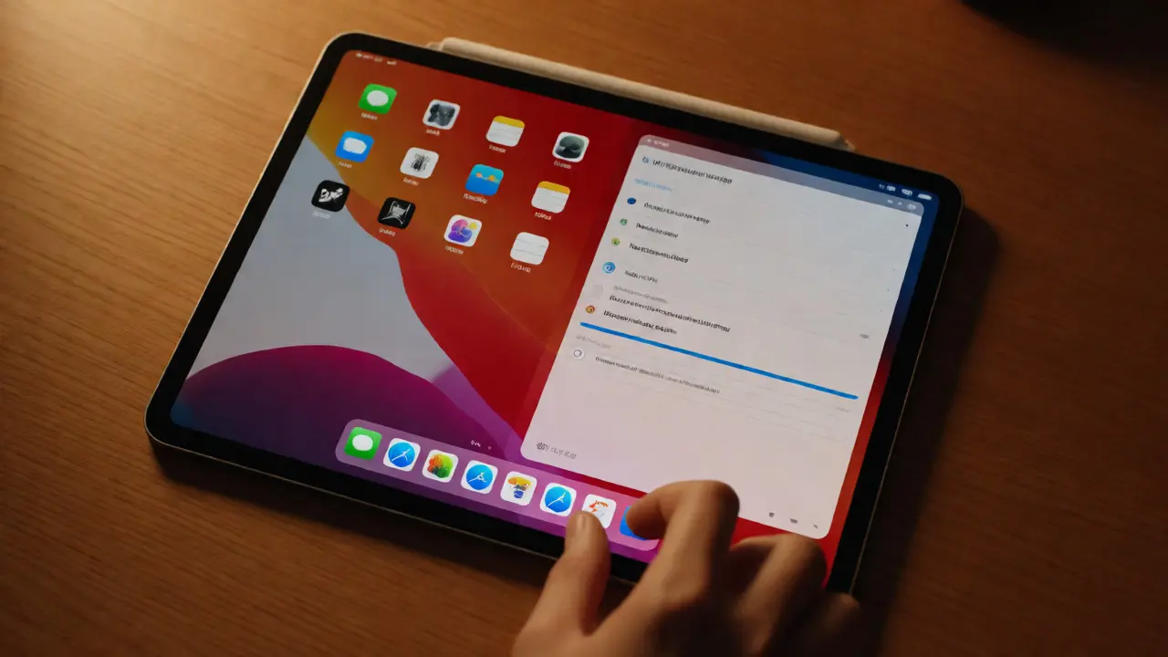 Dragging app from Dock for Split View on iPad