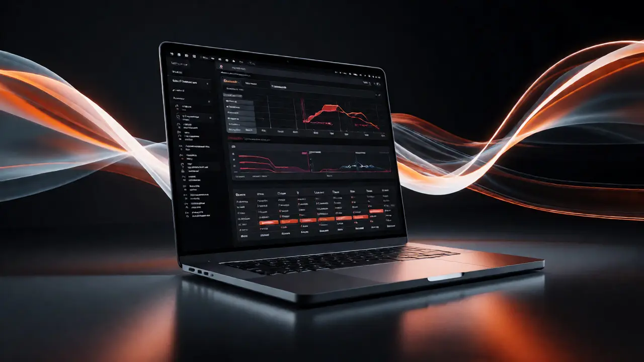 MacBook Pro showing crisp HDR interface and smooth motion graphics